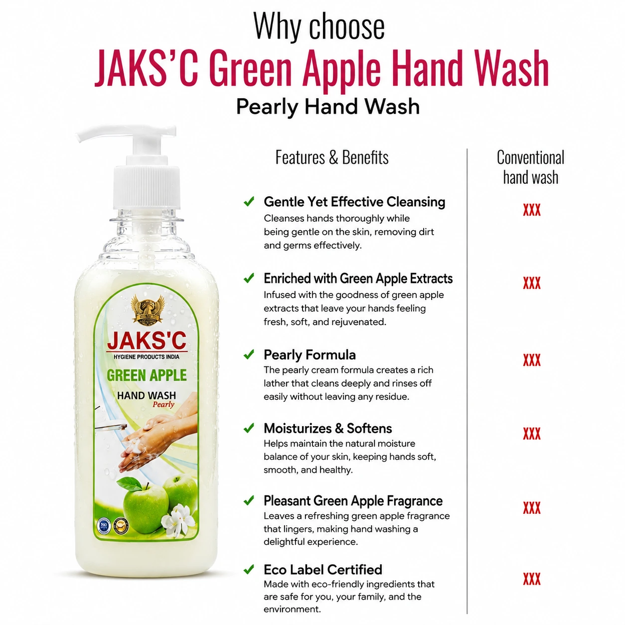 Green Apple Hand Soap – Fresh Fruity Care - Image 2